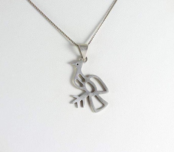 Sterling Silver Dove Pendant - image 2