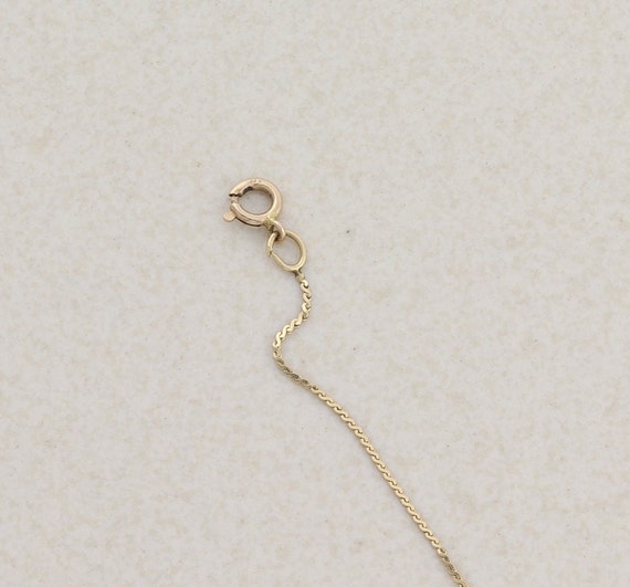 14k Yellow Gold Flat S Link Dainty Delicate Chain… - image 8