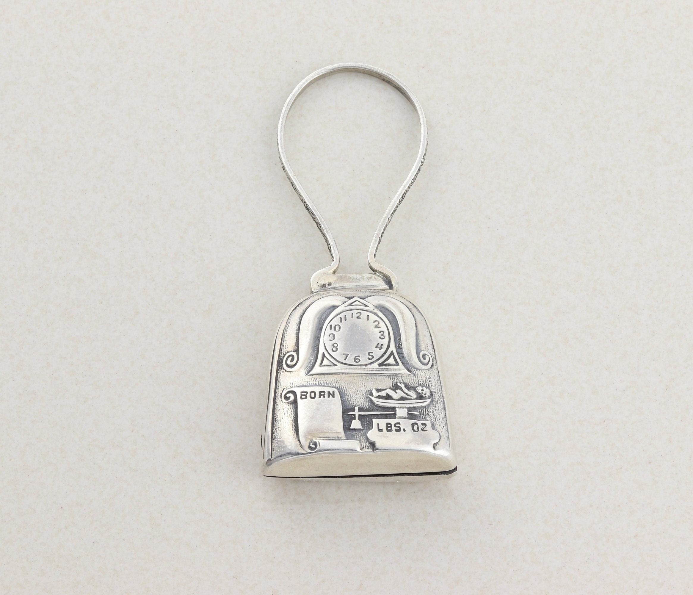 Sterling Silver Baby Rattle Engravable Customizable Baby Etsy UK