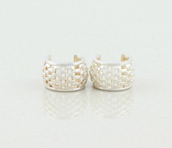 Sterling Silver Hoop Earrings - image 1