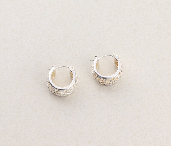 Sterling Silver Hoop Earrings - image 7