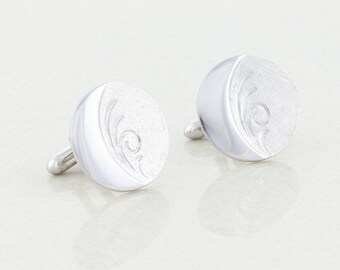 Sterling Silver Bullet Back Cufflinks