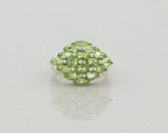 Sterling Silver Peridot Ring Size 7 1/4