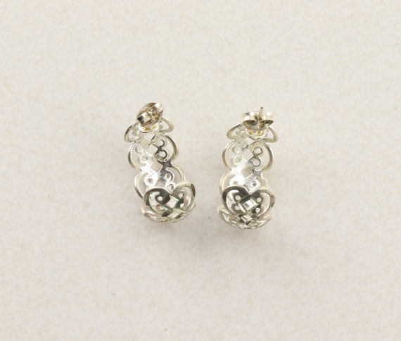 Sterling Silver Hoop Earrings - image 9