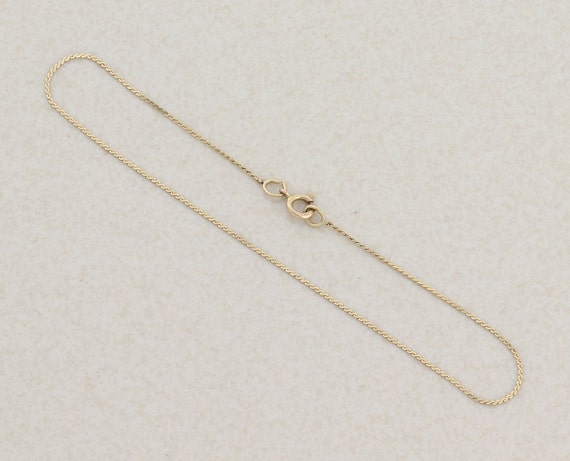 14k Yellow Gold Flat S Link Dainty Delicate Chain… - image 5