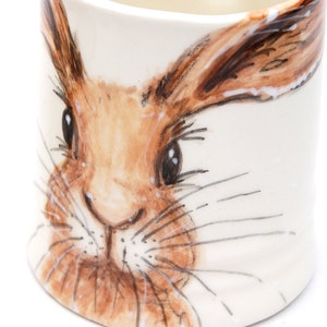 hare mug, hand painted image 2