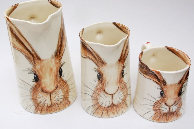 hare mug, hand painted image 5