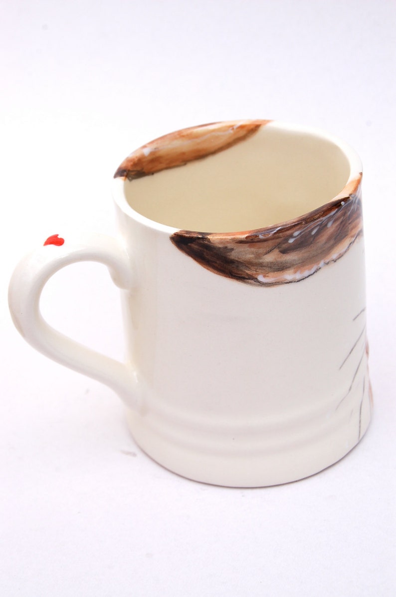 hare mug, hand painted image 3