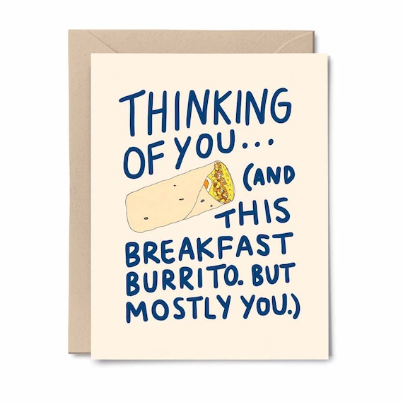 Thinking Of You Card Funny Thinking Of You Card I Miss You Etsy