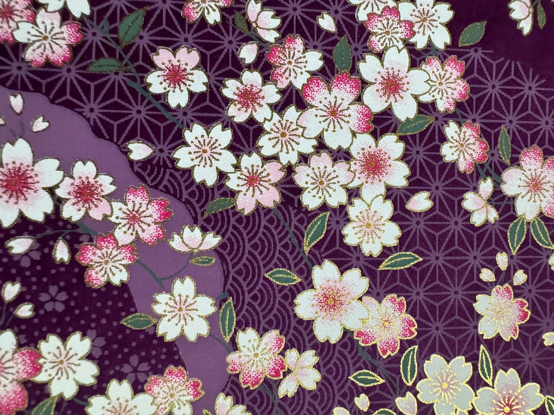 Origami Paper, Chiyogami Paper, Yuzen Paper, Washi Paper. Pink and