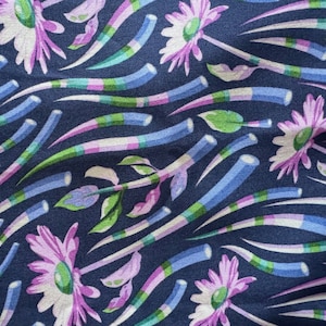 Tula Pink Quills fabric in Blueberry.  One yard