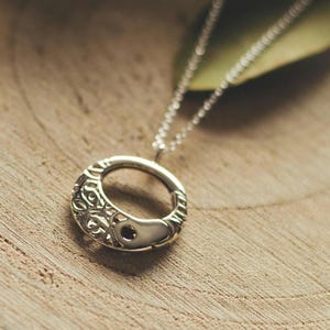 USA listing: Sterling silver ring keeper - PENDANT ONLY