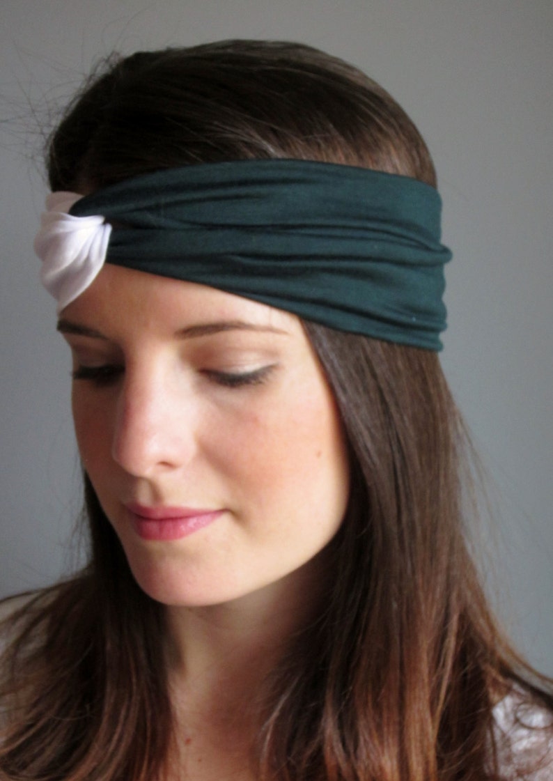 New York Headband Green and White Headband Sports Etsy
