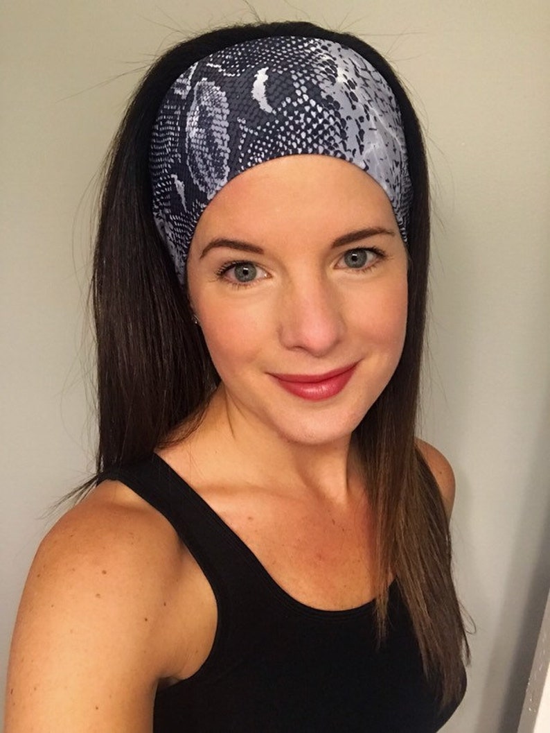 Snake Headband Faux Snake Stretch Headband Wide Snake Look Etsy