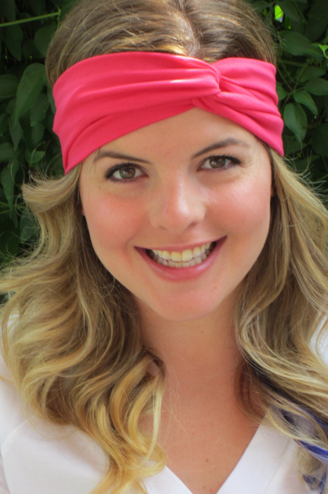 Hot Pink Headband, Soft Turband, Yoga Headband, Women's Rights Headband