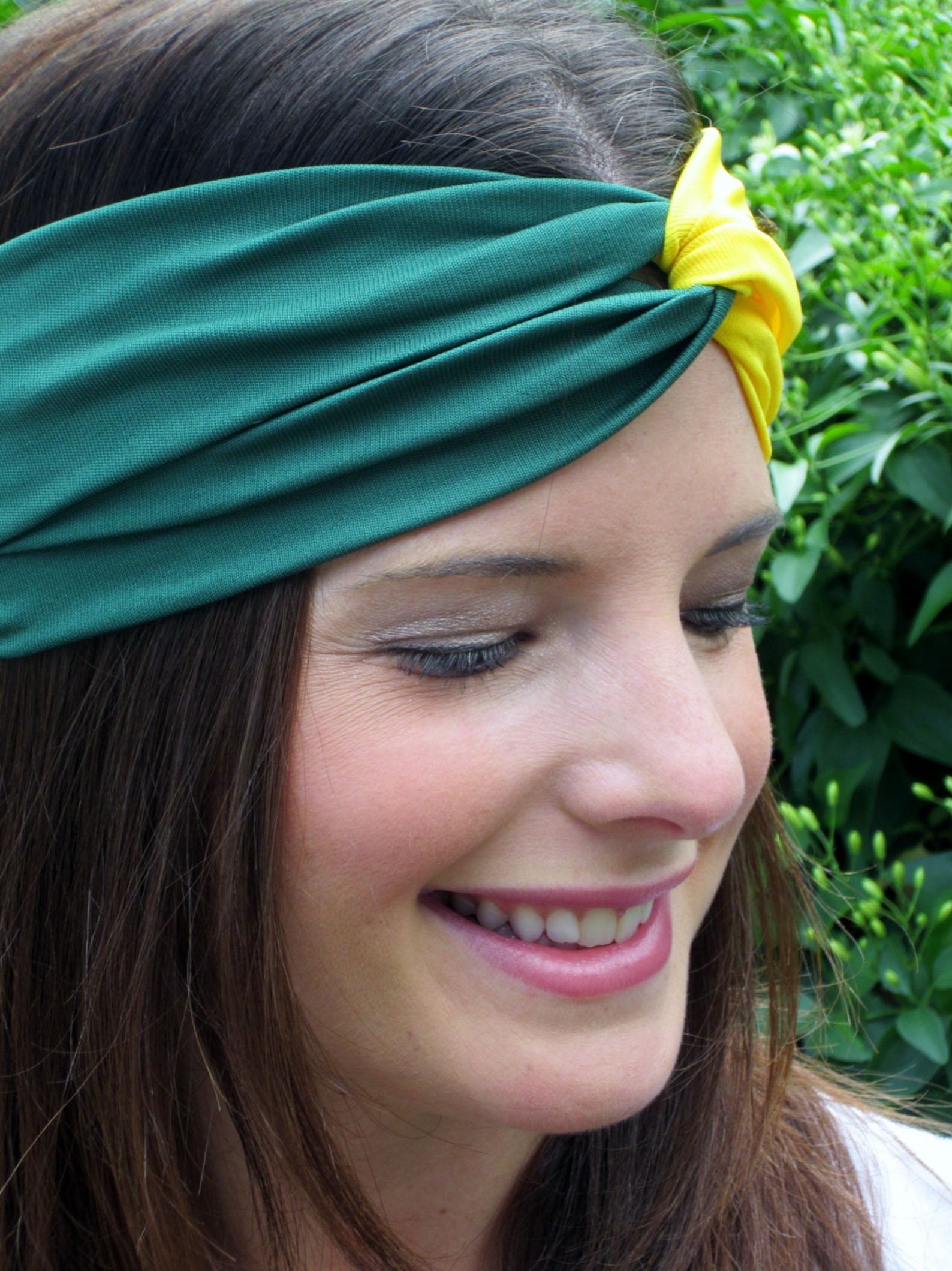 Green Bay Headband Green and Yellow Headband Oakland Etsy