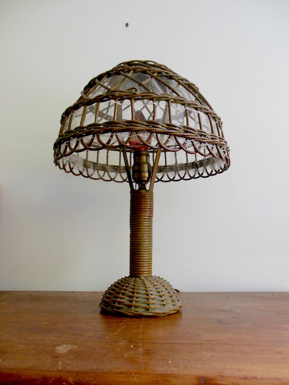wicker table lamp shades