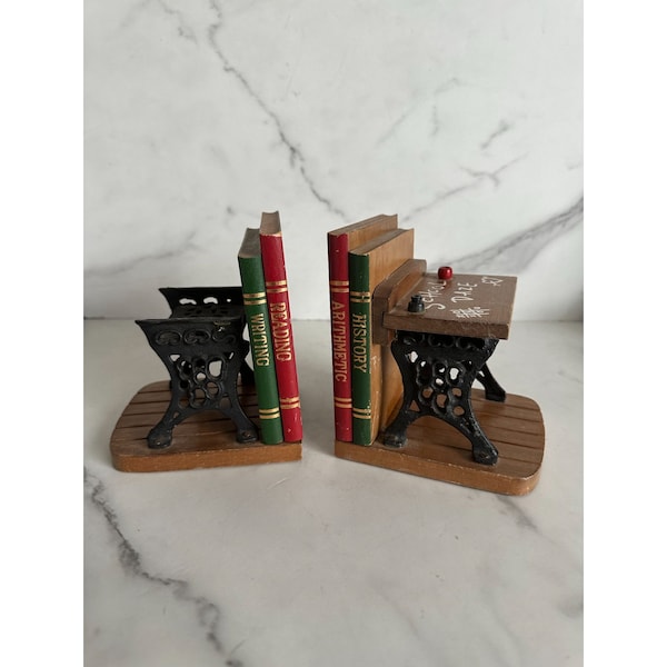 School Daze Desk Bookends Etsy