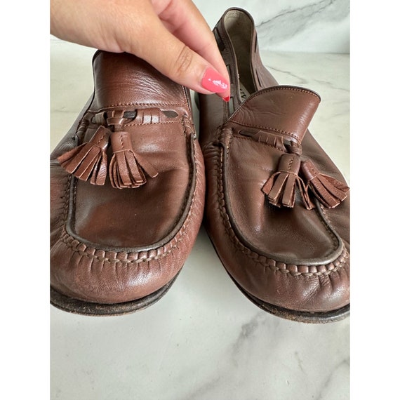 Bally Straight Tip Shoes 8E Men's 26.5cm genuine leather brown type Vintage Second Hand