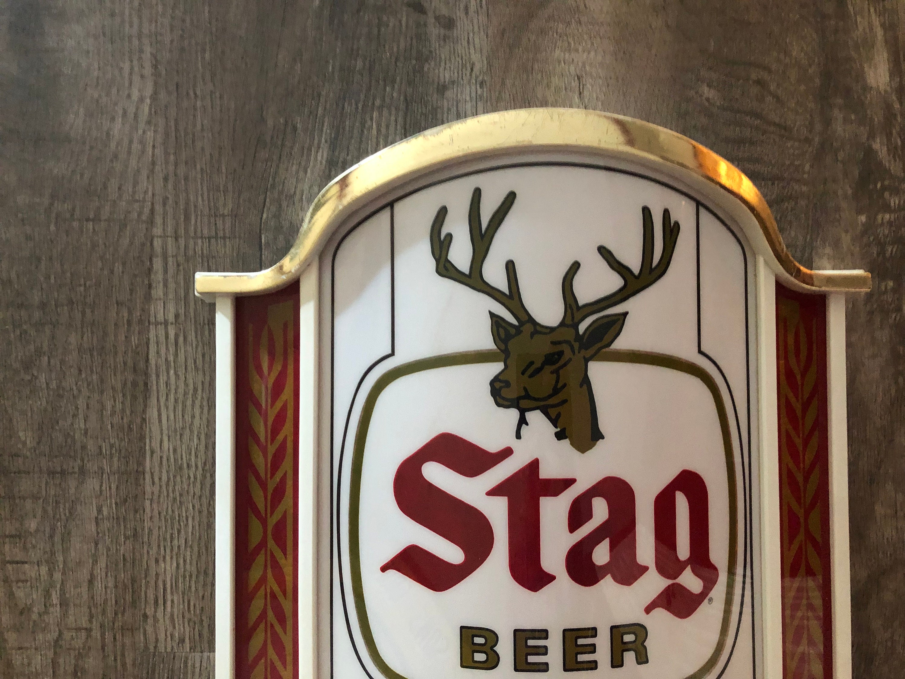 ORIGINAL LOGO Vibrant Color Breweriana Rare Stag Beer Etsy