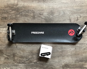 SKATE KIT: FREEDARE 5" Skateboard Trucks Silver,  Wheels 52mm,  Grip Tape,  Tool,  Riser Pads,  Hardware Set