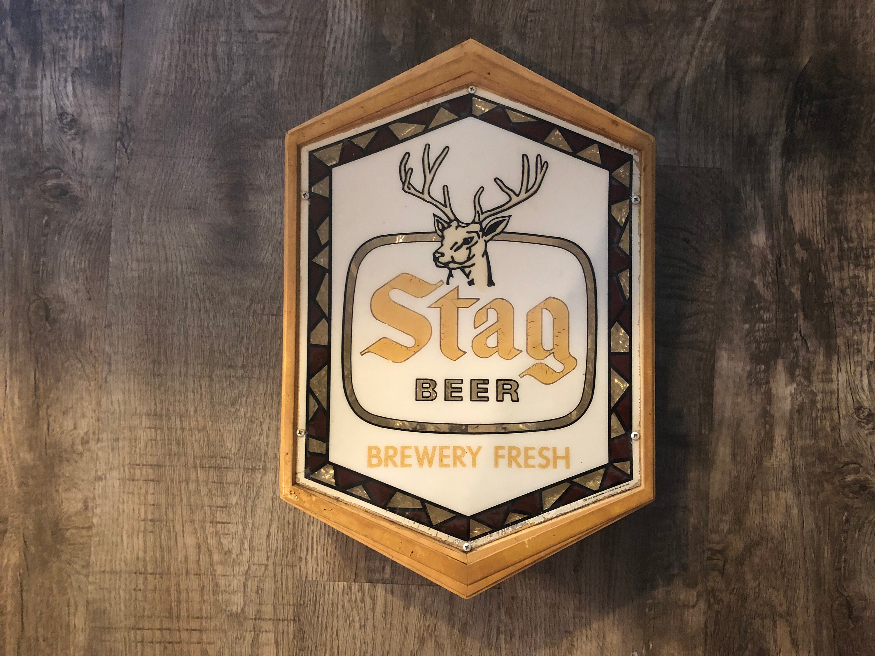 ORIGINAL LOGO Belleville Breweriana Rare Stag Beer Lighted Etsy