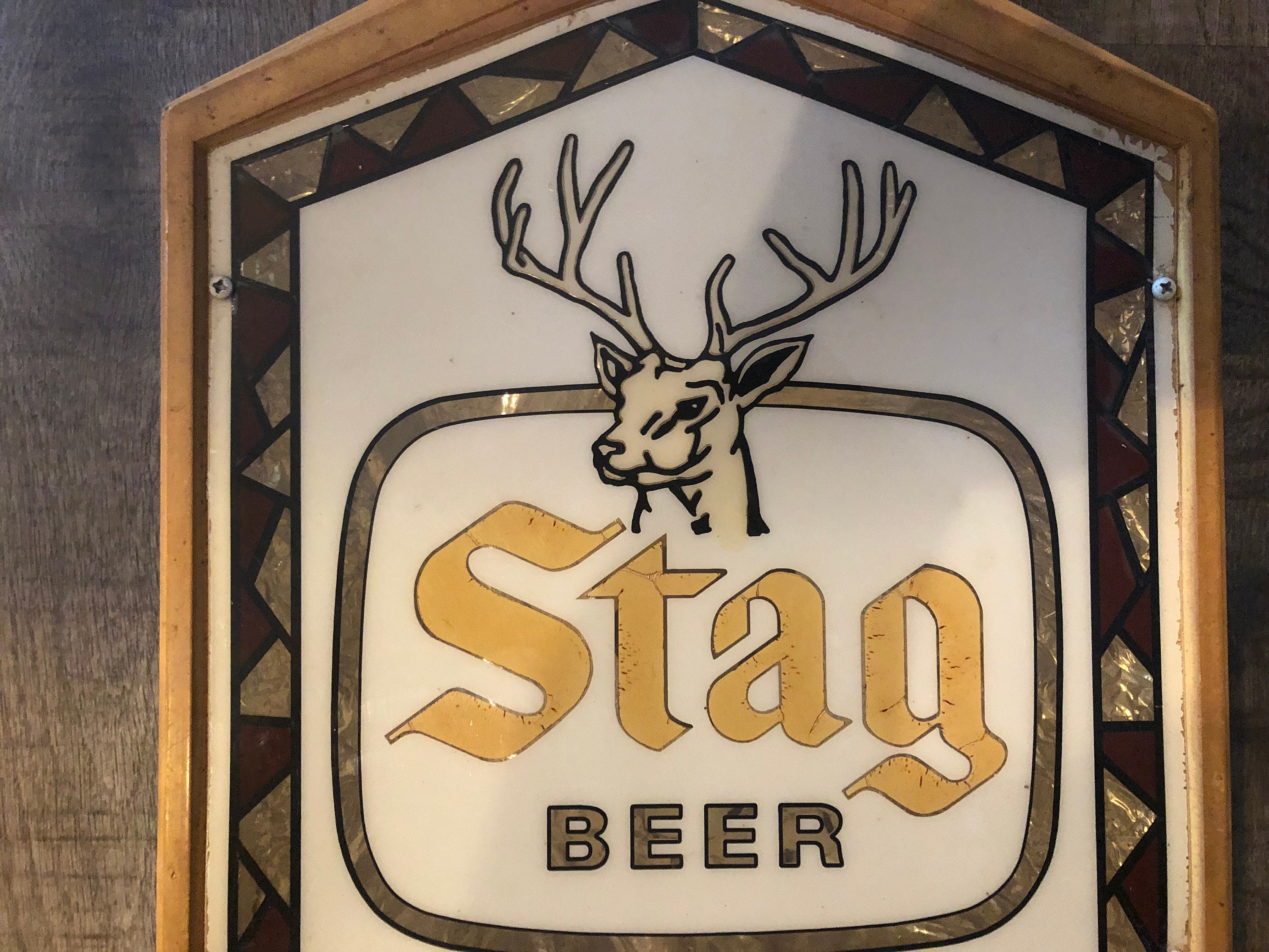 ORIGINAL LOGO Belleville Breweriana Rare Stag Beer Lighted Etsy