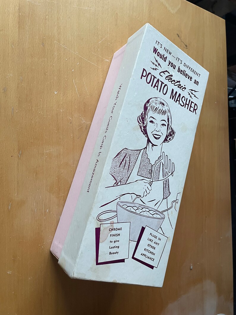 VINTAGE 1967 PRANK Oddity Electric Potato Masher Joke Oddity Etsy