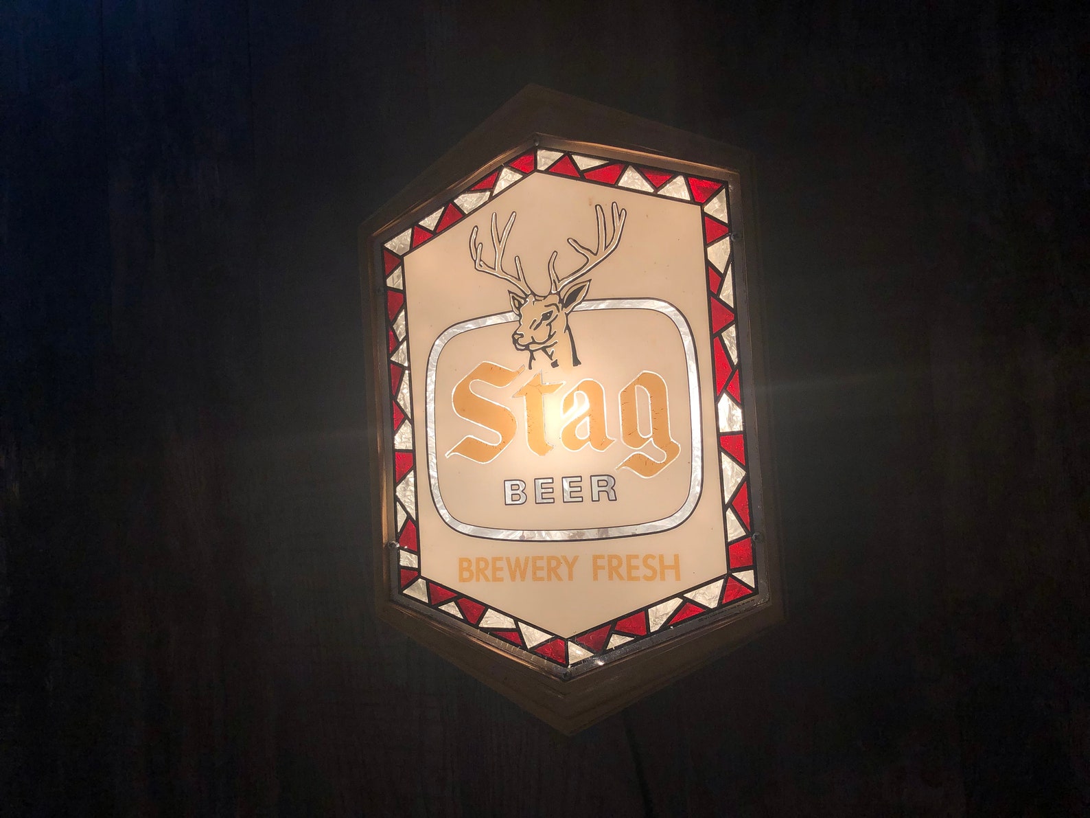 ORIGINAL LOGO Belleville Breweriana Rare Stag Beer Lighted Etsy