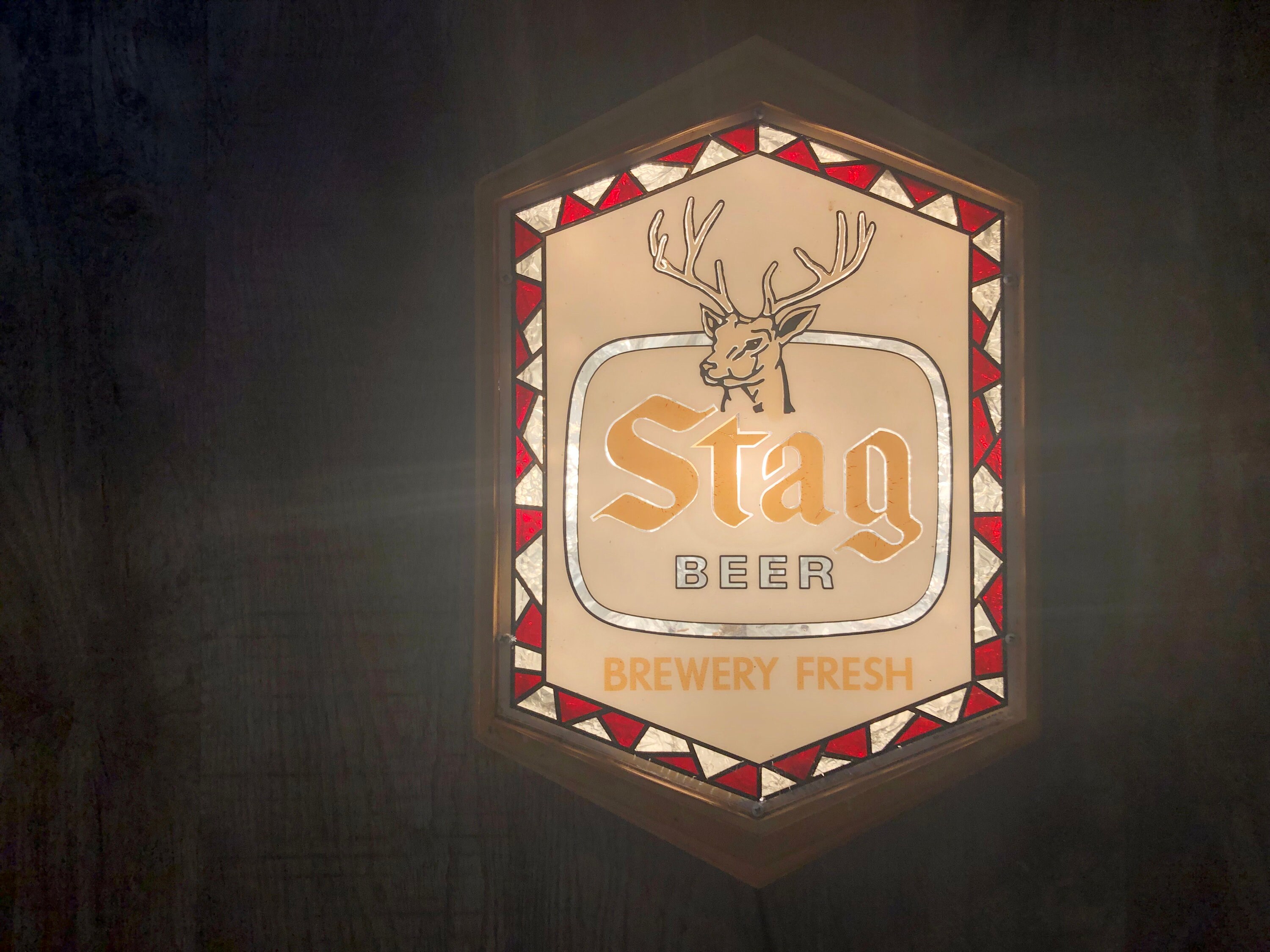 ORIGINAL LOGO Belleville Breweriana Rare Stag Beer Lighted Etsy