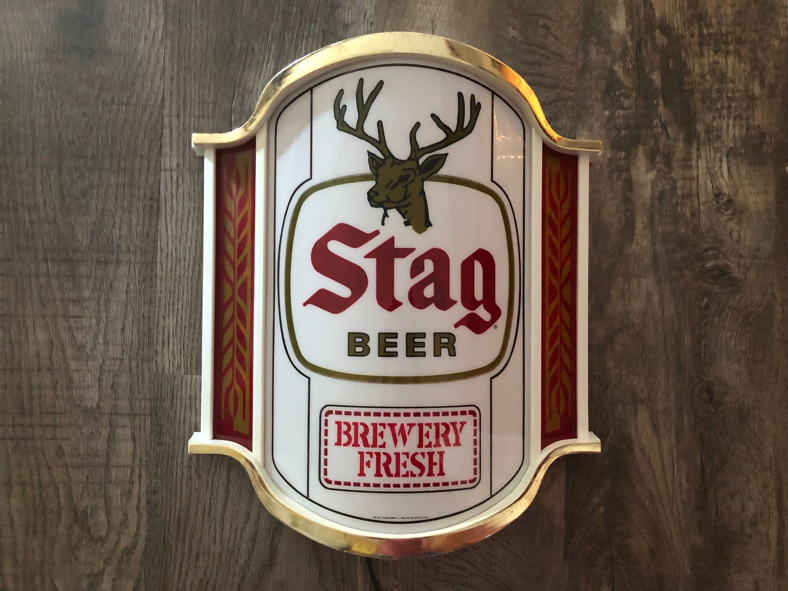ORIGINAL LOGO Vibrant Color Breweriana Rare Stag Beer Etsy