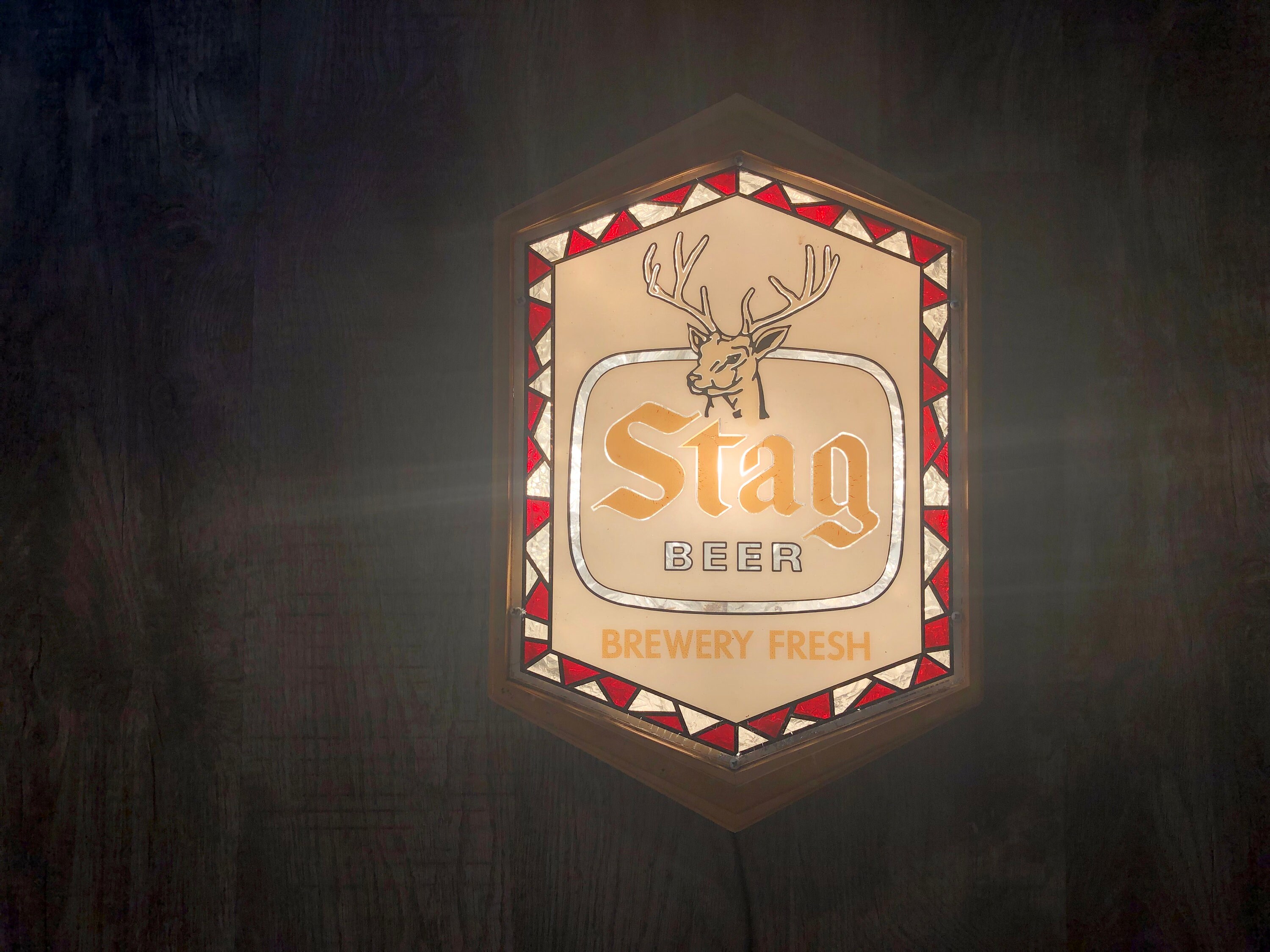 ORIGINAL LOGO Belleville Breweriana Rare Stag Beer Lighted Etsy