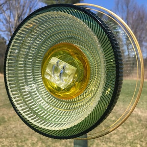 art de jardin en verre, fleurs en verre à cycle élevé, art de jardin de fleur de verre cru, cadeau danniversaire, cadeau de jour de mère, fleurs de printemps image 1