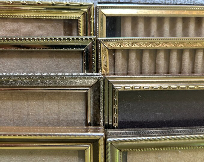 Vintage Metal Frames 8x10 Easel Back Wall Hanging Table Top Picture