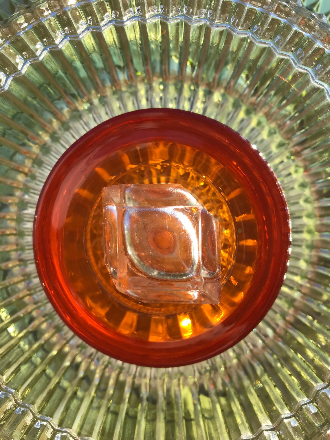 Glass Garden Art Upcycled Glass Flowers Vintage Glass Etsy