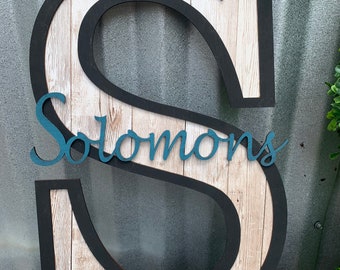 Wooden Name Sign Custom