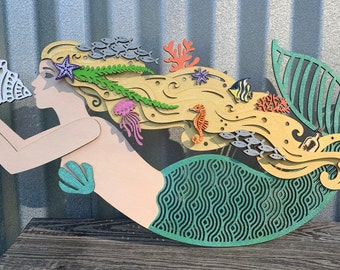 3D Mandala Mermaid: Wall Decor *FREE Shipping