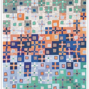 Modern Quilt Pattern Crooked Crosses and Bent Boxes, a semi-improv quilt pattern by Felt Like Sweets, pdf digital download image 8