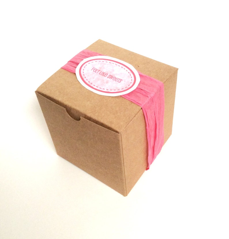 4 Felt Glitter Cookies  Valentine's Day Felt Cookie image 3