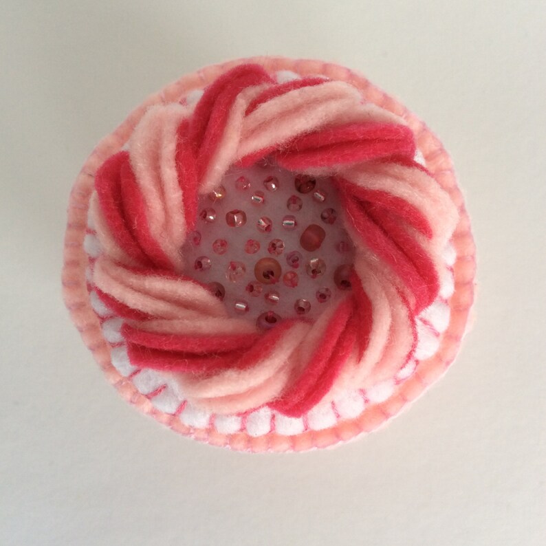 Felt Cupcake Valentine's Day Party 4 Felt Cupcakes  4 image 4