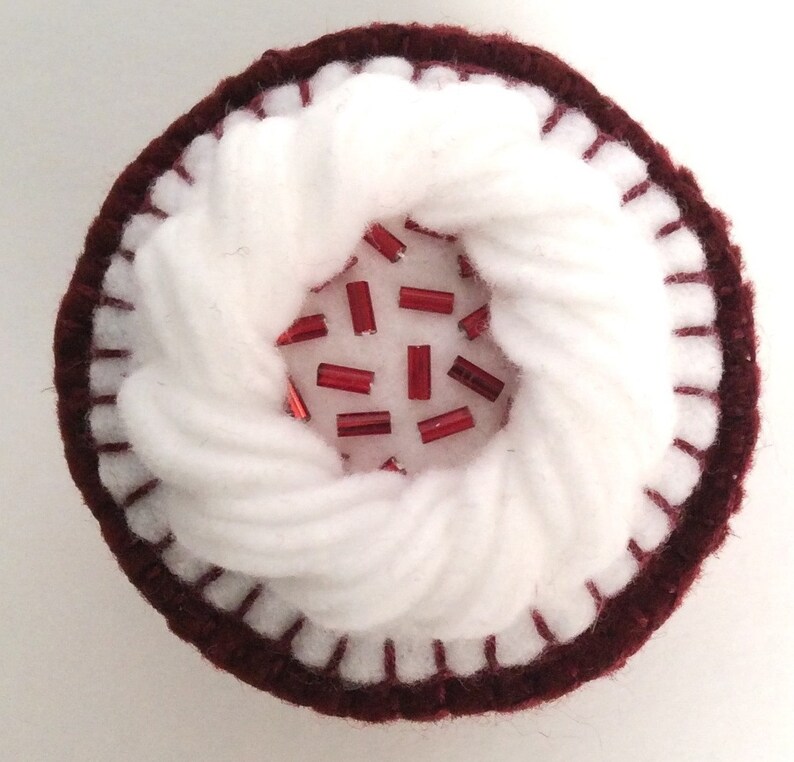 Valentine's Day gift for girl Felt Cupcake Tea Set  felt image 2