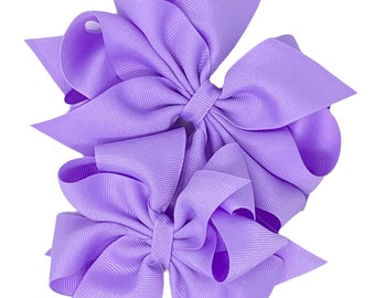 Light Orchid hair bow, hair bow for girls, boutique hair clip, gifts for girls, birthday hair bow, big hair bow