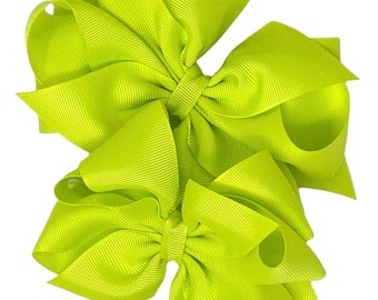 Pineapple hair bow, hair bow for girls, boutique hair clip, gifts for girls, birthday hair bow, big hair bow