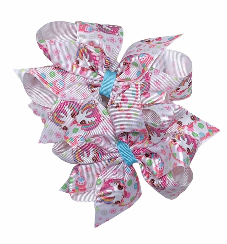 Gifts for Daughter Easter Hair Bow Hair Bow Easter Unicorn Hair Bow Easter Hair Clip Gifts for Nieces Gifts for Birthday