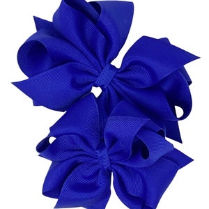 Royal Blue hair bow, hair bow for girls, boutique hair clip, gifts for girls, birthday hair bow, big hair bow