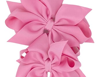 Wild Rose hair bow, hair bow for girls, boutique hair clip, gifts for girls, birthday hair bow, big hair bow