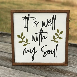 it is well with my soul / religious home and decor / Christian home wall decor / inspirational wall art