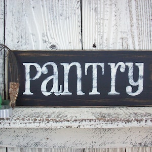 Rustic PANTRY Sign / Wooden PANTRY Sign / Farmhouse Kitchen Walls / Kitchen Wall Decor