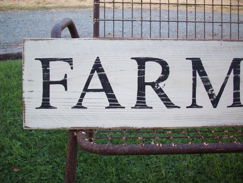 Grande plaque de ferme / plaque en bois rustique / décoration de ferme / décoration murale de cuisine / décoration de cuisine champêtre image 4