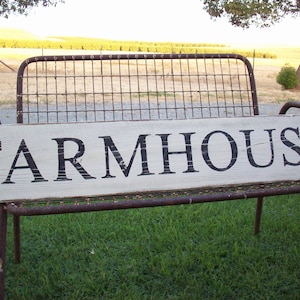 Large Farmhouse Sign / Rustic Wood Sign / Farmhouse Decor / Kitchen Wall Decor / Country Kitchen Decor image 1